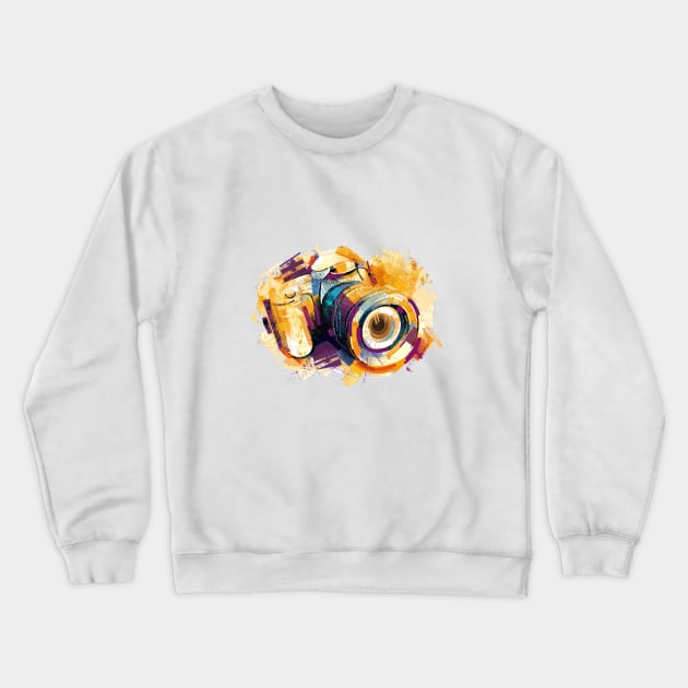 camera Crewneck Sweatshirt by raadalzoubi1